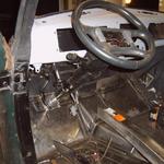 steering column and brake pedal / booster installed. all mounts custom made